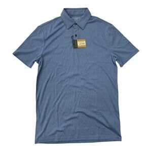 Charles Tyrwhitt Ocean Blue Performance Short Sleeve Jersey Polo Shirt XS